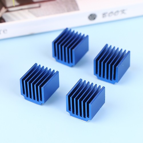 4Pcs 3D Printer Parts Blue Motor Driver Module Heat Sinks with Glue Heatsink - Photo 12/14