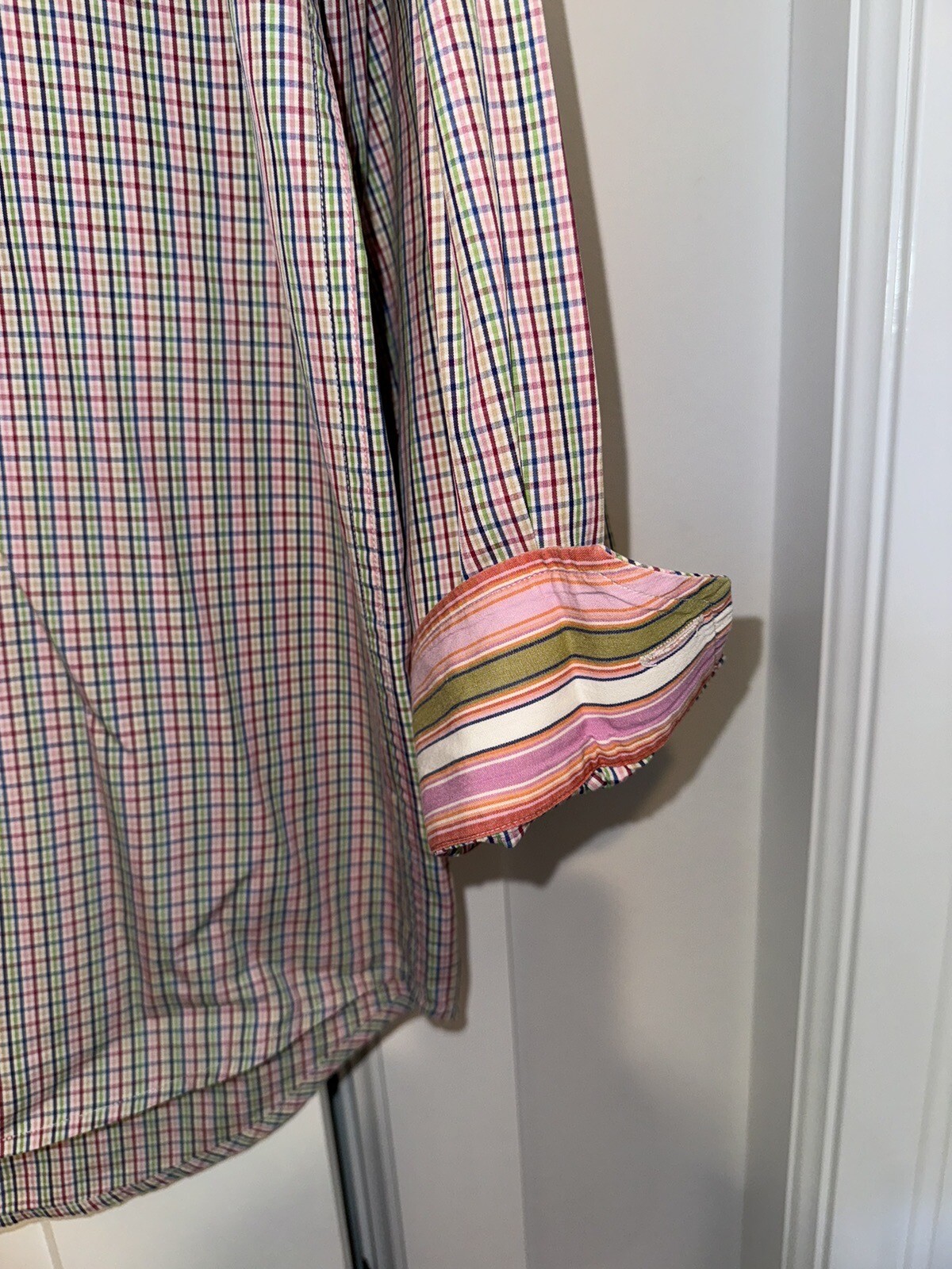 Robert Graham Medium Button Down Multi Color Stri… - image 2