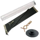 18 PCE DRAIN ROD SET 14.5 METRES + PLUNGER & WORM SCREW