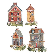 Bird House 25 Birdhouses Wallies Wallpaper Art Cutouts Sticker Decorations Decal