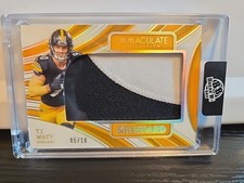 T.J. WATT 2024 IMMACULATE STANDARD PATCH GOLD STEELERS /10 Q3325