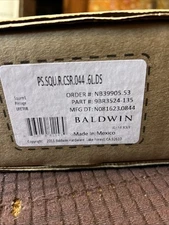 Baldwin Reserve Square Passage Door Lever Set Satin Brass Handle 9br3524-135