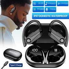 Bluetooth Waterproof Headset TWS 5.2 Wireless Earphone Earbuds Stereo Headphones