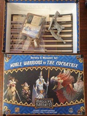 Massive Darkness NOBLE WARRIORS VS COCKATRIX - CMON