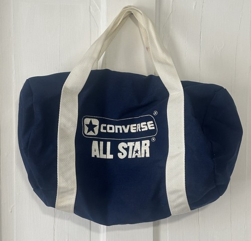 Bolso de Gimnasio Converse All Star Azul De Colección Años 70 Original Chuck Taylor ¡EXCELENTE ESTADO USADO!! - Imagen 2 de 5