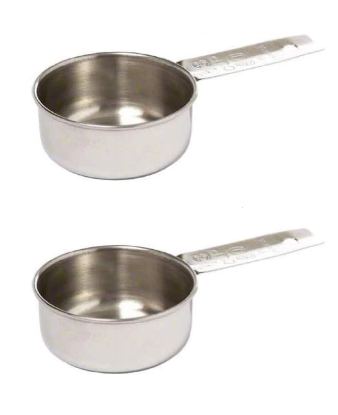 Tablecraft 724B Stainless Steel Measuring Cup 1/3 Cup 2 Pack Kitchen Set