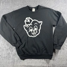 Piggly Wiggly Sweatshirt Unisex Size Small Black Crewneck Retro Nostalgic Store