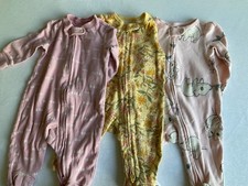 Carter  s Baby One Piece Body Suits Girls Size 3 M Lot Of 3