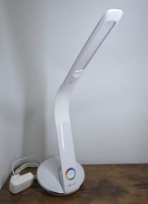 Ottlite Multi Winkel LED Schreibtischlampe H2A weiß USB Lade Leuchtfuß sehr guter Zustand 