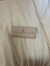 TORY BURCH Clutch Evening Bag Light Pink Silver Logo