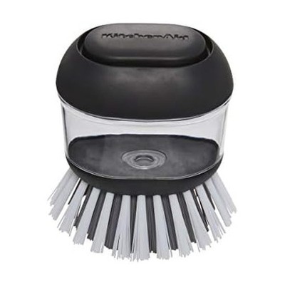 KitchenAid Soap Dispensing Palm Brush with Built in Easy to Fill Soap Dispenser,