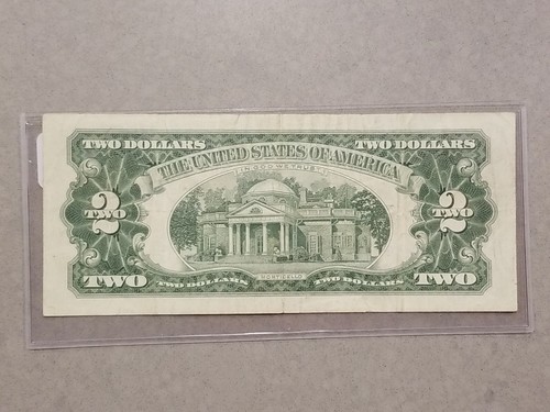 1963 $2 Dollar Note Red Seal - Fine Condition - Picture 2 of 2
