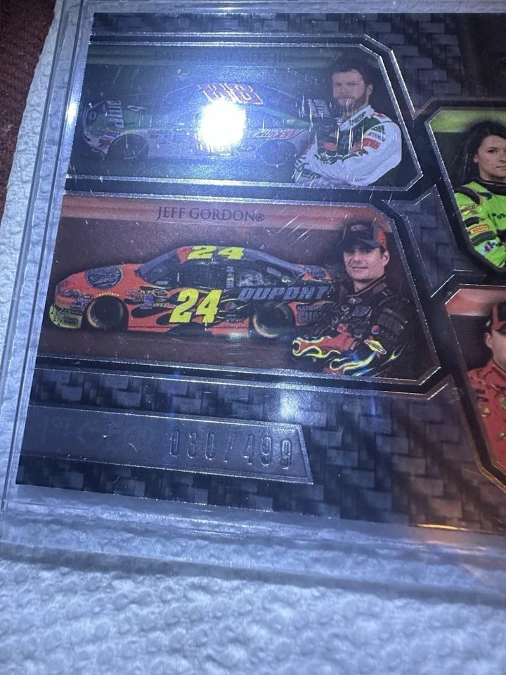 2010 PRESS PASS SHOWCASE QUADS EARNHARDT JR/J. GORDON/D. PATRICK/T. STEWART #30 - Image 2 of 4