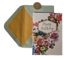 Papyrus Birthday Card With Flowers 