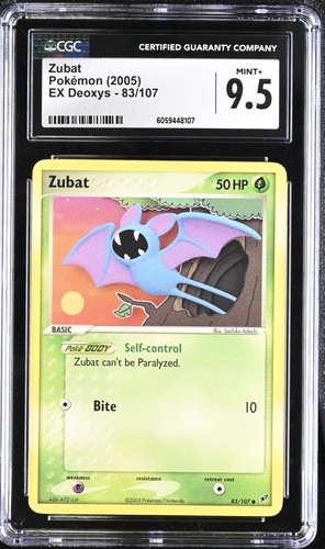 Zubat graded CGC 9.5 for sale on eBay