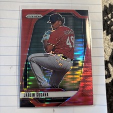 Jarlin Susana 2025 Panini Prizm #272 Red Pulsar Prizm /399 (RC)