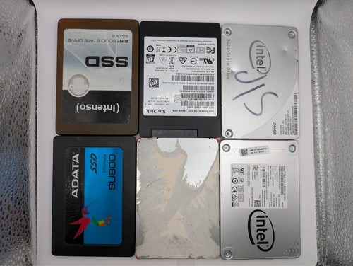 6x SATA III SSD - Intel, SKHynix, ADATA, SanDisk, Intenso - Defekt!