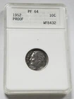 1952 Roosevelt Dime | 10C ANA PF64 | American Numismatic Society