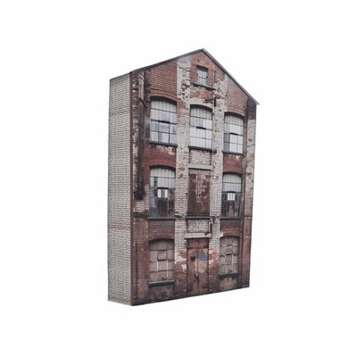 Karte Niederrelief Spur O Industriegebäude Maßstab 1:76 4mm Modelleisenbahn I39