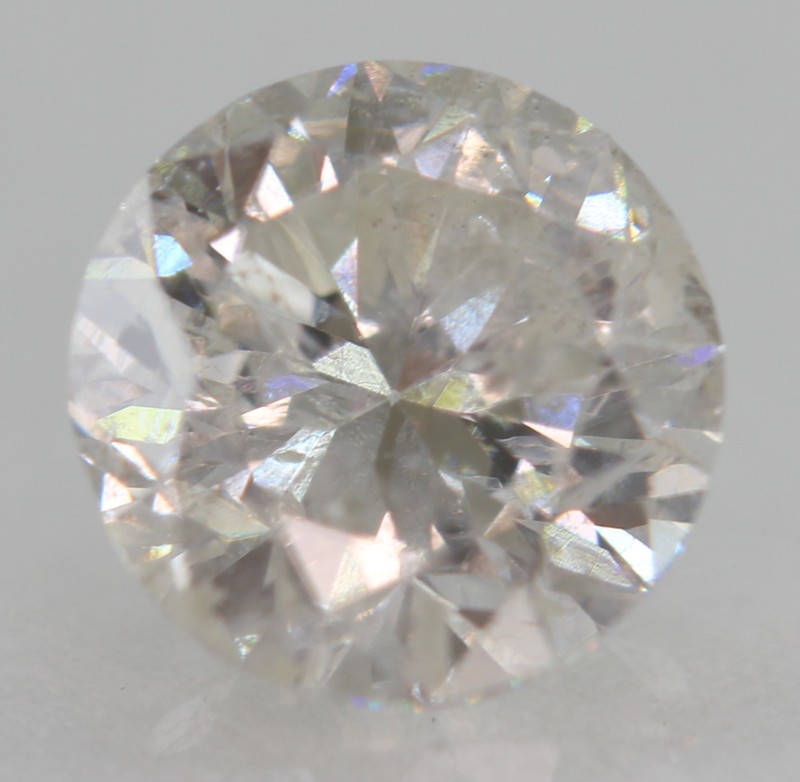 Certified 0.96 Carat G SI1 Round Brilliant Natural Enhanced Loose Diamond 6.05mm