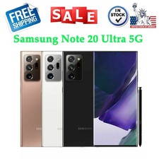 NEW SAMSUNG GALAXY NOTE 20 ULTRA 5G SM-N986U 128GB GSM CDMA UNLOCKED ALL COLORS