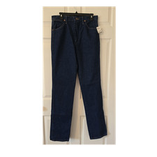 Wrangler Cowboy Cut Slim Fit Straight Jeans Dark Blue Cotton Denim 5-Pocket