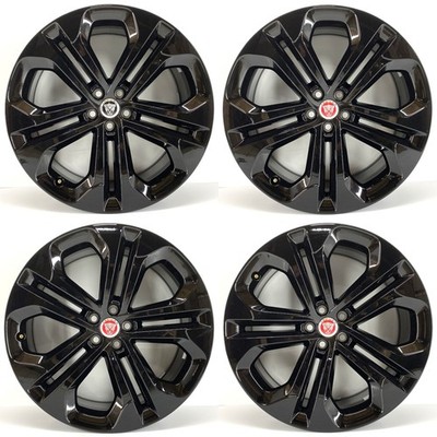 4x Original 21 Zoll Jaguar F-Pace Style 5104 Grapnel Felgen PK831007AA T4A46937