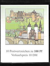 Germany 1996 800th Anniversary of Heidelberg 1 x Booklet Complete MNH