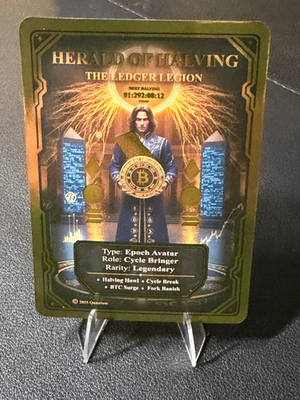 #ad 2025 Quantum TCG Legendary Herald of Halving Gold Border $18.99