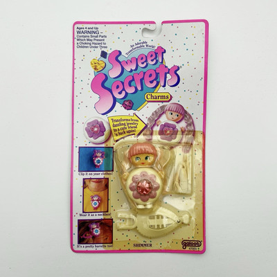 Vintage Galoob SWEET SECRETS Charms SCHIMMER 1993 2. Serie - NEU & VERSIEGELT
