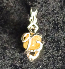Sterling Silberanhänger  S925 Mit Orangenem ...
