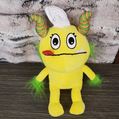 Yellow Monster Chef Ali The Sandwich Chef Plush 10'' Stuffed Animal Toy
