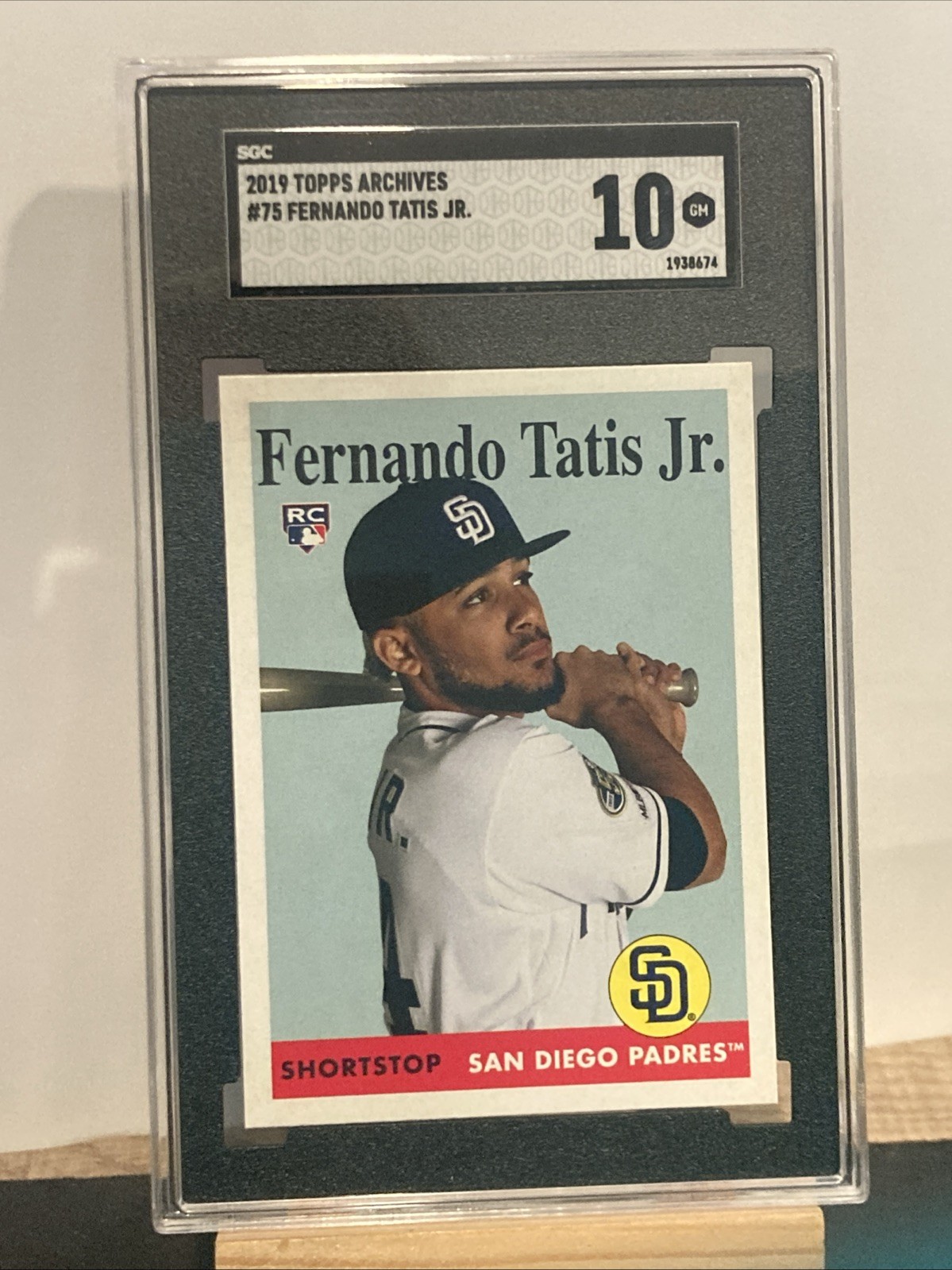 FERNANDO TATIS JR. RC 2019 Topps Archives #75 San Diego Padres Rookie SGC 10