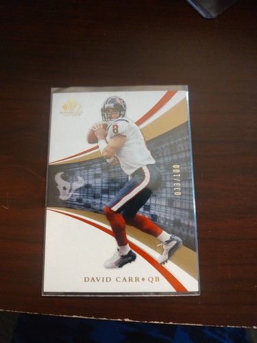 2004 SP Game Used Edition - David Carr #39/ 100