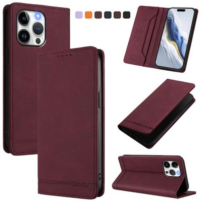 For OPPO Sony Xiaomi Magnetic Leather Card Wallet Case Flip Stand Phone Cover