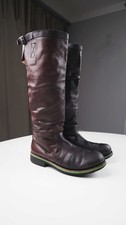 Bikkembergs Stiefel braun Lederstiefel 39 lang Grün Bikerboots