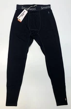 Men's SMARTWOOL Classic Thermal Merino Base Layer Bottoms BLACK