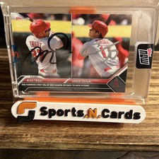 Shohei Ohtani & Mike Trout 2023 Topps Now Sealed #36 Dual IP On Card Autographs