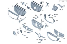 Genuine Mercedes-Benz Cover Radar Sensor 213-821-25-00
