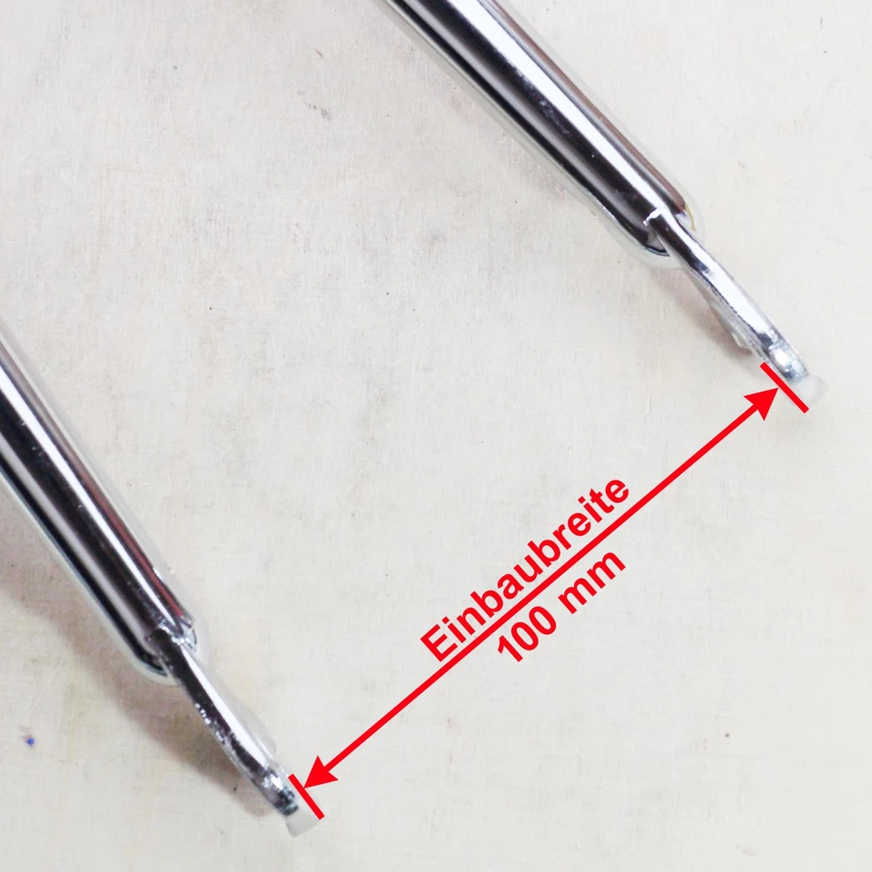 28" Cr-Mo Gabel 1" verchromt für Rennrad Gabelschaft 240 mm Gewinde 130 mm - Bild 2 von 4