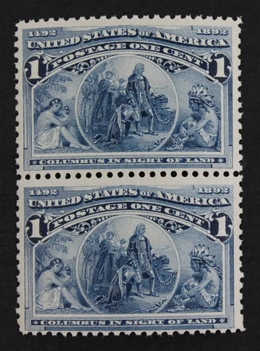 CKStamps: US Stamps Collection Scott#230 1c Columbian Mint NH OG