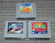 Lot of 3 Games for Virtual Boy (Maro Tennis, Vertical Force & Baseball)