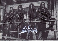 Sodom   Autogramm   Mit allen 4 Unterschrifte...