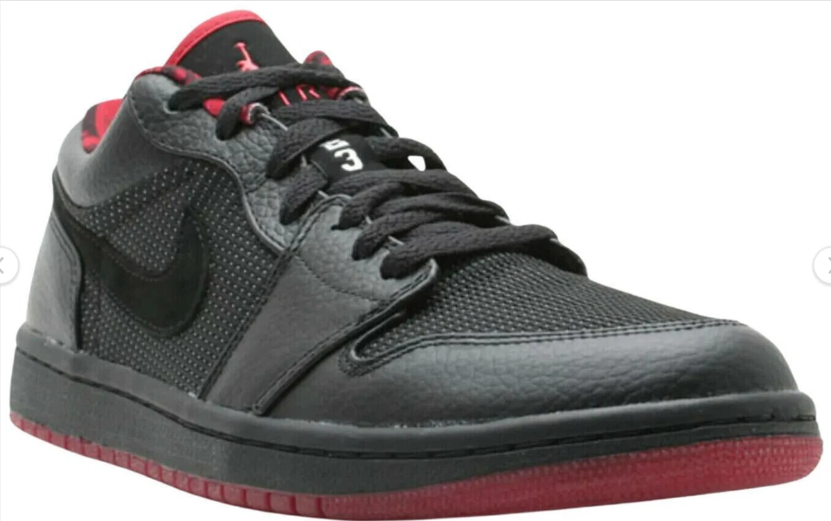 Jordan 1 Retro Low Black Silver Red for Sale - Authenticity