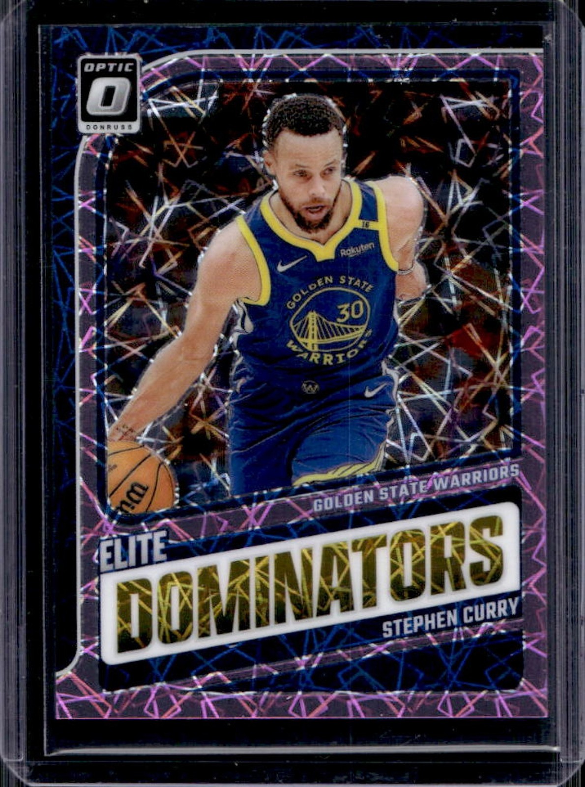 2024-25 Panini Donruss Optic Stephen Curry Elite Dominators Pink Velocity #/79