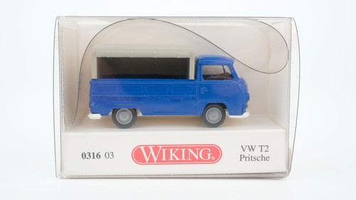 Wiking H0 031603 VW T2 plataforma azul enziana | Condition: Gebraucht