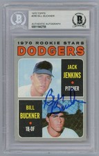 Bill Buckner Signed Auto 1970 Topps Rookie Rc Card Beckett Authentic MLB Dodgers