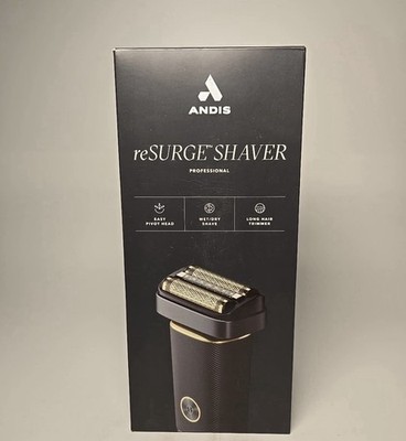 Andis reSURGE Professional Wet Dry Cordless Foil Shaver Black Open Box