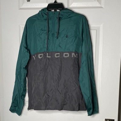 NWT Volcom 3/4 Zip Hooded Eckerton Windbreaker Jacket