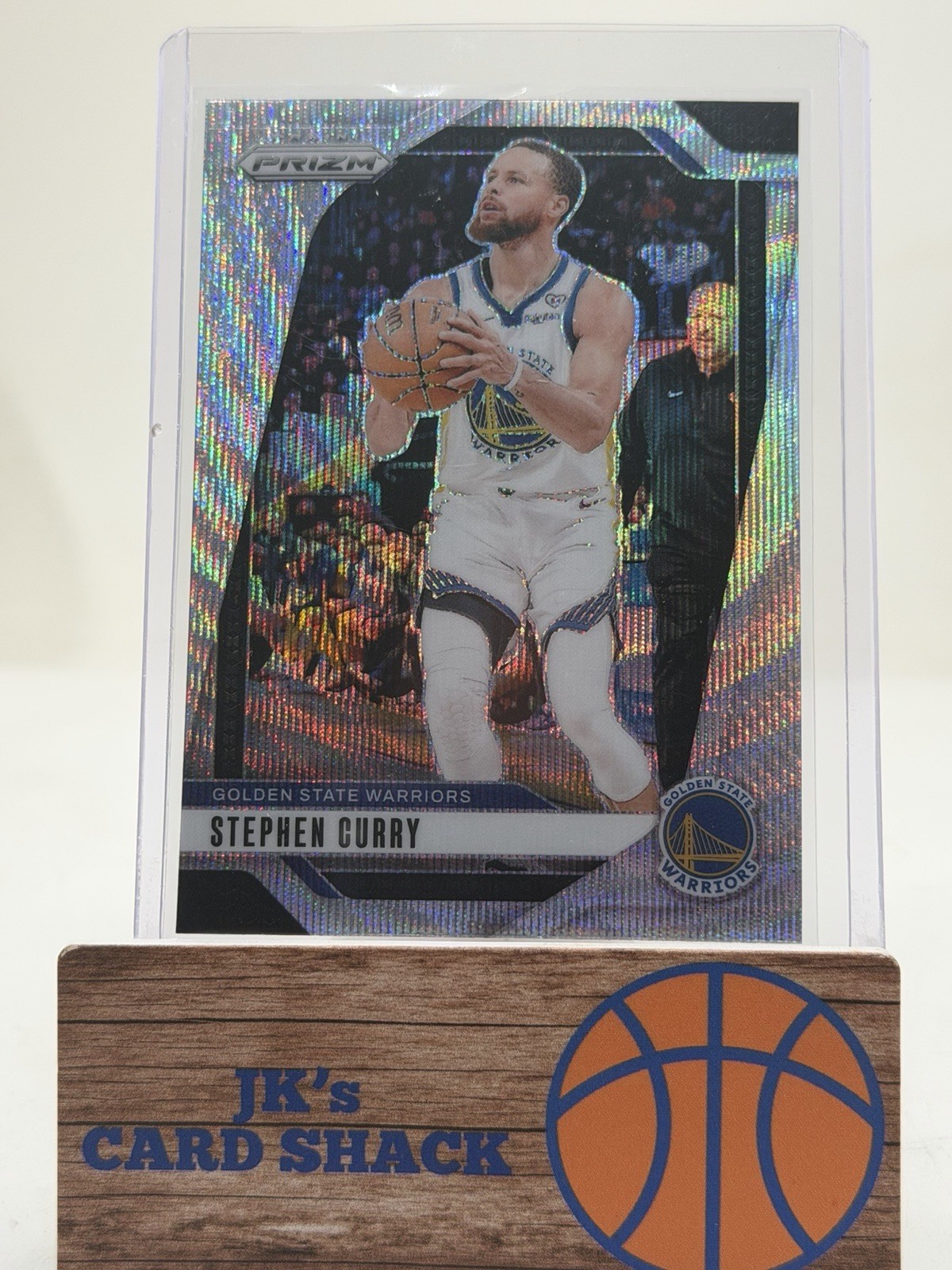 2024-25 Panini Prizm Stephen Curry Wave Prizm #134 Golden State Warriors 